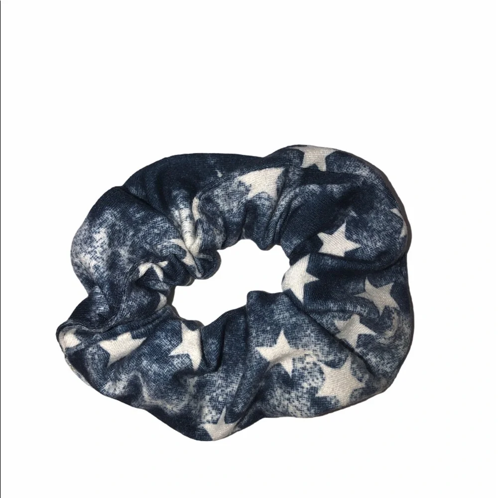 Blue stars VSCO girl scrunchie